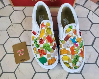 Sz 2.5 Haribo Kids Gummy vans shoes girls Boys Regular Fit Slip-Ons White - Image 1 of 4