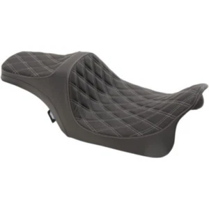 Drag Specialties Predator III Seat Black Double Diamond for Harley 08-21 Touring - Picture 1 of 3