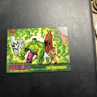 11d The Incredible Hulk Marvel 2003  Topps #17 silver surfer dr. strange aquaman - Image 1 of 2