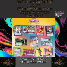 Quentin Johnston - 2023 Leaf Vivid Football Hobby - 1X Case Player Break #6