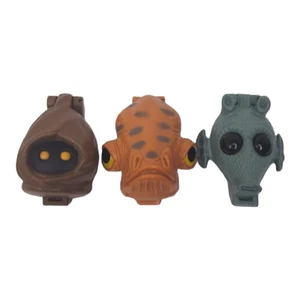 Lot of 3 Micro Machines Star Wars Mini Head Playsets 1996: Greedo, Jawa, Ackbar - Picture 1 of 7