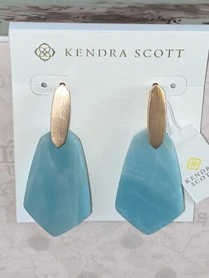 Pendientes colgantes Kendra Scott Camila verde azulado Foto 1 de 4