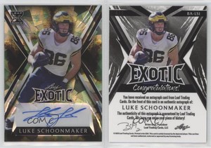 2023 Leaf Exotic Chameleon Crystal /7 Luke Schoonmaker #BA-LS1 Rookie Auto RC