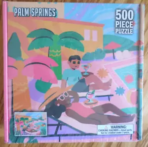 Rompecabezas 500 piezas NUEVO/SELLADO 2021 de.bored "Palm Springs" - Imagen 1 de 3
