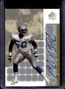 2000 SP Authentic Chris Claiborne Sign Of The Times Auto Autograph #DL Cowboys