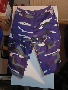 mod inspired purple camouflage trousers in very good condition - Picture 1 of 7
