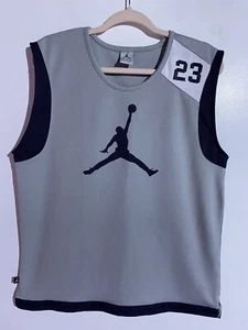 Air Jordan Tank Top Boys Large Gray Casual School Gym Youth Basketball Training - Picture 1 of 12