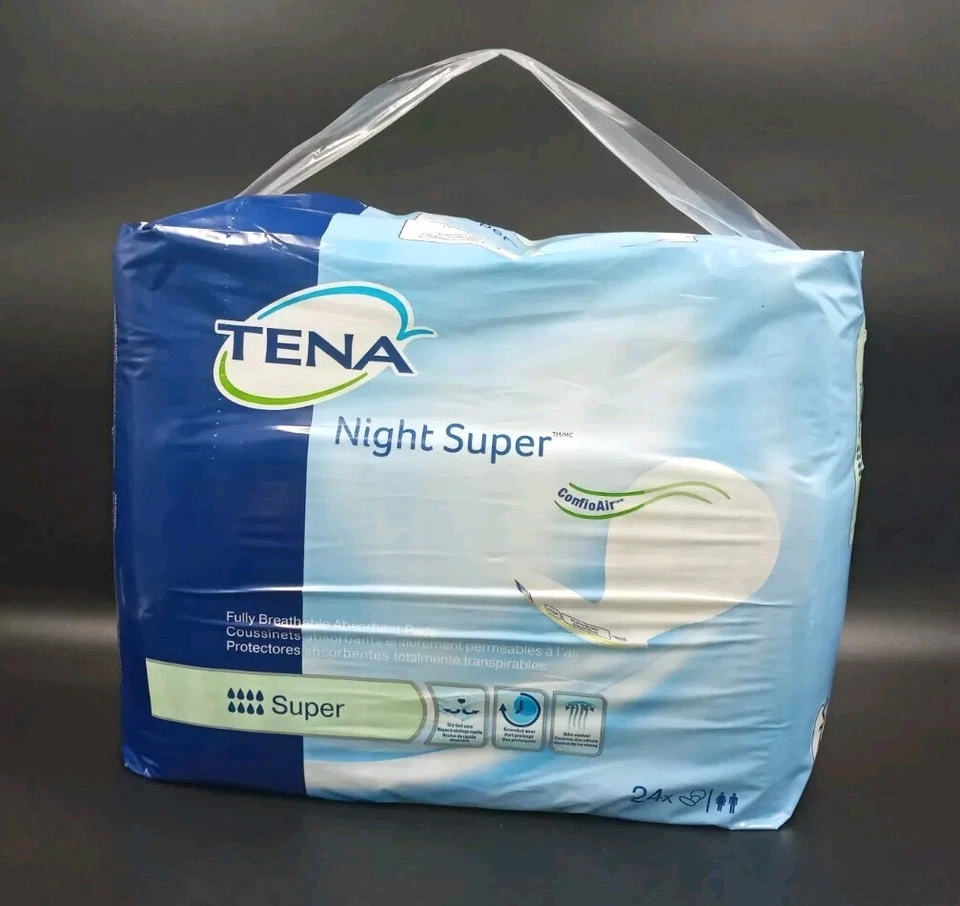 Tena 62718 Night Super MAXIMUM Absorbency Pad 48/case