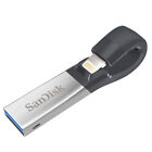 SanDisk 32GB 64GB 128GB SDIX30 USB 3.0 Drive iXpand Flash for iPhone iPad Apple