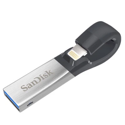 Unidad SanDisk 32 GB 64 GB 128 GB SDIX30 USB 3.0 iXpand Flash para iPhone iPad Apple