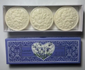 Saponificio Artigianale Fiorentino L'Arte Della Qualita Lavender Bars 3x4.40 Oz - Picture 1 of 7