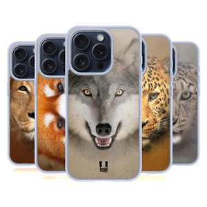 HEAD CASE DESIGNS ANIMAL FACES 2 GEL CASE & WALLPAPER FOR APPLE iPHONE PHONES - Picture 1 of 13