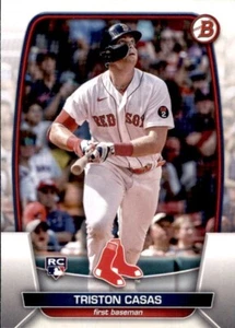 2023 BOWMAN BASE PAPER RC #2 TRISTON CASAS BOSTON RED SOX ROOKIE CARD - Picture 1 of 2