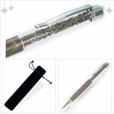 Swarovski Crystalline Lady Ballpoint Pen, Greige Writing Instrument MIB 1097058 - Image 1 of 3