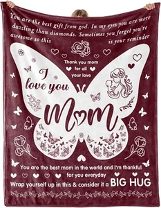 Mothers Day Mom Gifts from Daughter Son,Gifts for Mom,Mom Gift, Blanket Gifts - Picture 1 of 6