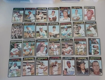 Lot of 28. 1971 Topps Vintage  TONY OLIVA, RICO CARTY   POOR CONDITION Foto 1 de 4