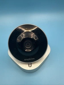 SimpliCam + Powered By Closeli Indoor HD Wi-Fi Security Camera with base - Picture 1 of 7