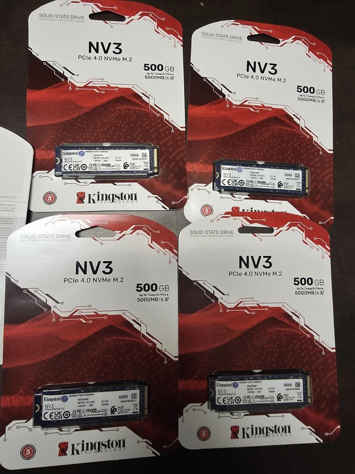 Lote de 10 Kingston NV3 500GB SNV3S/500G Nuevos Foto 1 de 2