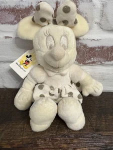 DISNEY PARKS Minnie Beanie Plush w/Tag NOS Off White-Collectible - Picture 1 of 10