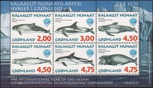 Greenland #334a MNH s/s, whales - Picture 1 of 1