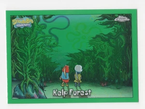 2025 TOPPS CHROME SPONGEBOB KELP GREEN REFRACTOR KELP FOREST #53 - Picture 1 of 2