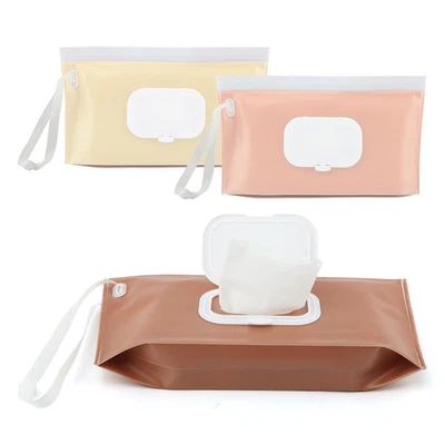 Портативный детский диспенсер для протирки для путешествий упаковка 3 шт. - держатель сумки для подгузников - Изображение 1 из 4