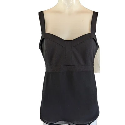 Gap Women Babydoll Tank Top XS Swiss Dot Sheer Layers Flowing Dainty Preppy Cute - Image 1 of 4