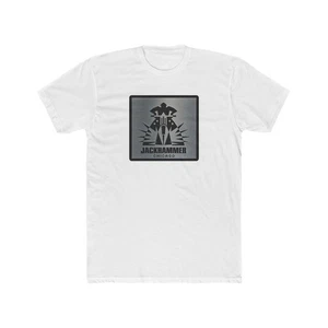 THE JACKHAMMER gay leather CHICAGO bar Men's Cotton Crew Tee - Picture 1 of 17