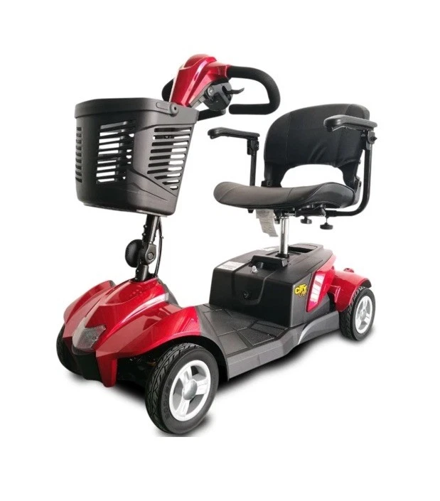 Scooter de movilidad transportable Ev Rider CityCruzer 4 ruedas, rojo Foto 1 de 4