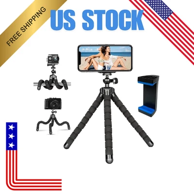 Octopus Adjustable Tripod Stand Flexible Phone Holder for iPhone Camera Bracket - Image 1 of 4