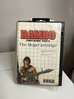 RAMBO: First Blood Part II Sega Master System Complete In Box Untested - Image 1 of 4