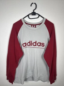 Sudadera Vintage Adidas 1993 L Hombre Rojo Blanco - Imagen 1 de 4