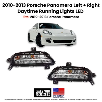 Porsche Panamera LED DRL 2010-2013 conjunto izquierda derecha carcasa OEM reconstruida Foto 1 de 4