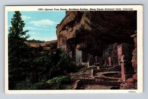 Parque Nacional Mesa Verde, Casa del Abeto, Serie #1563, Postal De Colección - Imagen 1 de 2