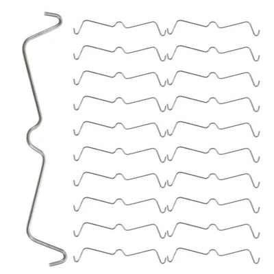  100 Pcs Pegboard Hook Lock Stainless Steel Locks Metal for Hooks Retainer - Image 1 of 4