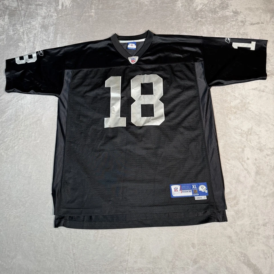 Camiseta De Colección Oakland Raiders Para Hombres XL Negra Randy Moss NFL Fútbol Cosida Foto 1 de 4