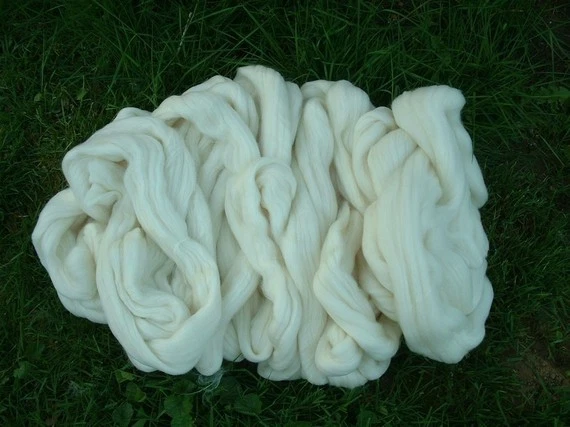 Wool Top Merino Spinning Felting Dye #1 21 Micron Product of the USA - Image 1 of 1