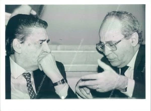 fo206 foto mino martinazzoli e virginio rognoni politici - Foto 1 di 2
