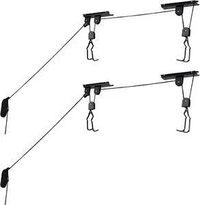 Suspensión para bicicletas - Sistema de poleas de elevación superior con capacidad de 100 lb para bicicletas - Imagen 1 de 9