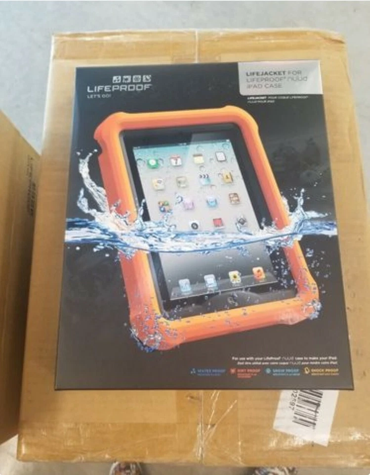 "Спасательный жилет" от Lifeproof * NUUD Apple iPad 2,3,4 чехол - только оранжевый * BLOWOUT * - Изображение 1 из 3