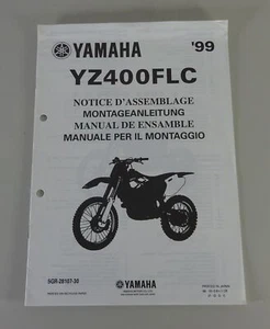 Instrucciones De Montaje / Aviso De Ensamblaje YZ 400 FLC De 1999 - Imagen 1 de 1