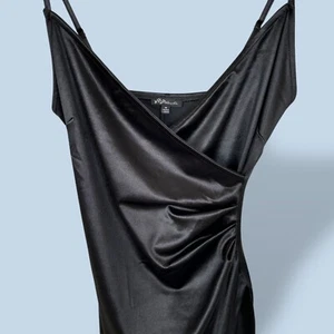 Blashe Women’s Black Cocktail Slip Dress Maxi-Black Tie-Formal-LBD-Size Medium - Picture 1 of 11