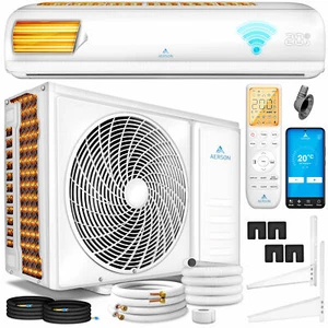 AERSON® Split Zestaw klimatyzacji A++ Klimatyzator Falownik Funkcja ogrzewania Filtr powietrza - Zdjęcie 1 z 34