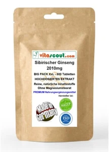Sibirischer Ginseng Extrakt entspricht 2010mg Pulver PRO TABLETTE 500 Tabletten - Bild 1 von 4