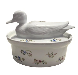 BIA Duck Cordon Bleu Ceramic Covered Casserole Dish Tureen Country Easter Dinner - Picture 1 of 5