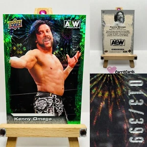 KENNY OMEGA 2022 Upper Deck AEW #3 VERDE PYRO/399 All Elite Wrestling - Foto 1 di 7