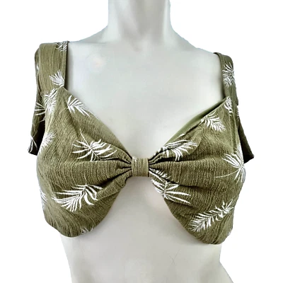 Windsor Cropped Top Womens L Coquette Babydoll Sheer Boho Fairy Hippie Beach Y2K - Image 1 of 4