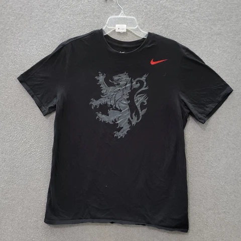 Army Black Knights Men T-Shirt Large Black Nike Logo Graphic Rivalry Lion Tee Cover