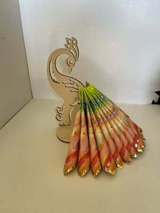 Serviettenhalter "Pfau" 9" hoch/Tischgedeck/Geschenk für Sie| Geschenk zum Muttertag - Bild 1 von 6