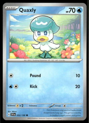 Tarjetas y productos diversos #052/198 Quaxly (Mirage Holo) Foto 1 de 2